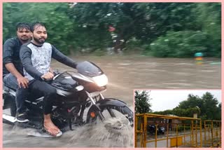 water logging in ghaziabad after heavy rain