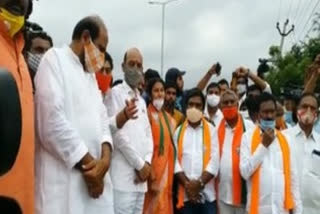 bjp state president bandi sanjay visit warangal