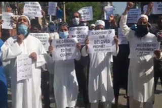 اہانت رسول معاملہ: جموں و کشمیر کے شمال وجنوب میں احتجاج