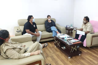 sania mirza meet sports minister srinivas goud