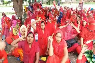 Asha workers protest in nuh