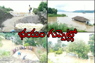 heavy flood at polavaram project