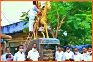 sardar sarvai papanna goud birth anniversary at metpally in jagtial district