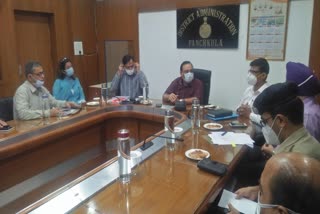 Meeting to prevent the spread of corona virus in Panchkula