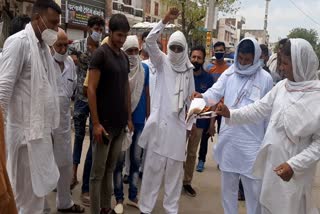 farmer and adhati protest against Agricultural ordinance in bhiwani