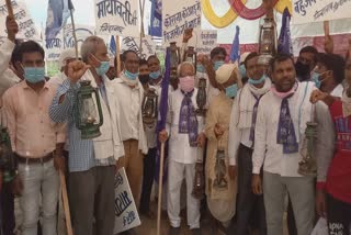 bsp-took-out-rally-with-lantern-in-bhind