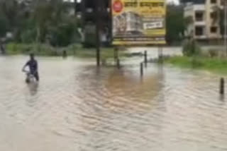 Agricultural fields and houses in Sunnala village of Belagavi are submerged as water