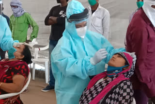 Health check post set up at checkpoint