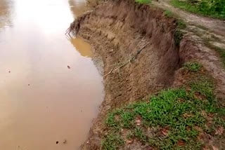 River Erosion In Nagaon Raha