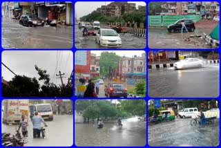 Roads in delhi ncr submerged due to rain