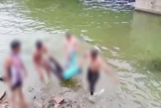 Young man commits suicide by jumping in a pond