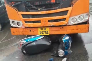 bus accident at pankha road uttam nagar
