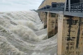Water released from Basavasagar reservoir to Krishna river