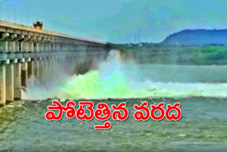 Sreepada Yellampalli Project eight gates opened due to heavy flood