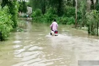 Flood-like condition after heavy rains