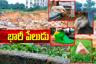 BIG BLAST IN VASAVI CONSTRUCTION AT BHACHUPALLY