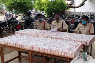 illegal telangana wine seize in guntur district