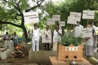 Awareness program  on Corona Dead Bodys Funeralsa  at tirupati