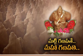 clay ganesh idols distribution in the state of andhrapradesh some districts