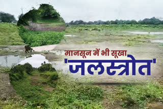 River drains are dry even in monsoon