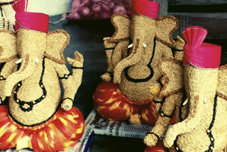 Ganapati idol made of spices in Jaipur