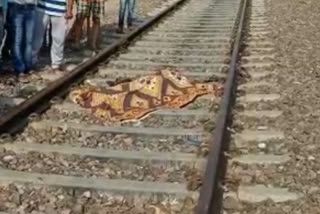 युवक ने मालगाड़ी के आगे कूदकर दी जान, man jumped in front of goods train