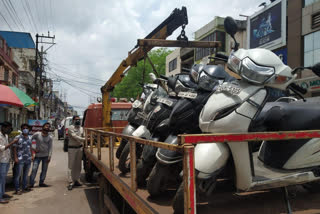 Vehicle parked on No Parking