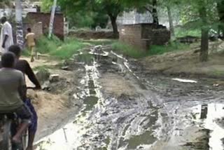 Water logging in Garwan village