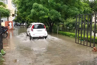 water logging at mini secretariat of kaithal