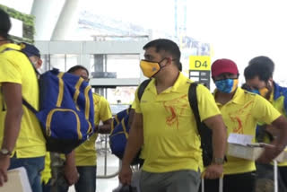 Team CSK leave for UAE