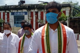 MP Margani Bharat visiting the dwaraka Tirumala Temple in west godavari