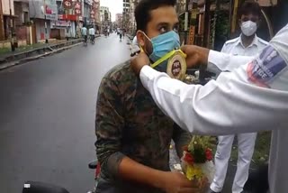 flowers and medals