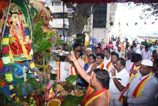 Ganesh Chaturthi festival celebration amid the corona fear