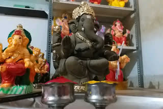 Demand is low  for Chitradurga's eco-friendly Ganesh idols