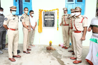 MLA Ambati, SP Vishal inaugurated the modernized bases police stations in guntur district