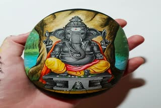 3 inch statute of ganpati