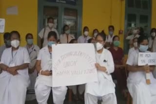 silchar-nrhm-workers-protest