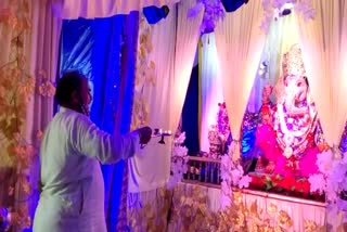 maha aarti of lord ganesh,  Ganesh Chaturthi,  Shri Siddha Ganesh Temple