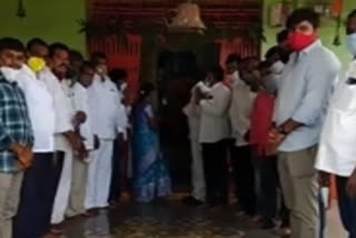 People Held Special Pooja in Tadwai for Mla Speedy Recovery from corona