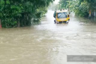 roads are full After heavy rains