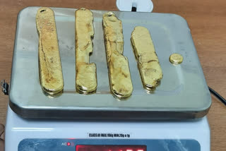 Gold  Gold worth Rs half a crore seized at Kannur airport  Kannur airport  അര കോടി രൂപയുടെ സ്വർണം പിടികൂടി