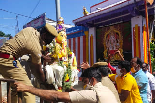 police seized ganesh idol