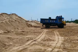 sand stock is getting shortage in vijayangaram district due to no transportation from nagavali river