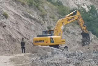 Landslide in Ruturang of kinnaur