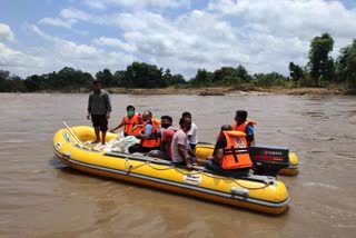 Ration material provided to flood victim