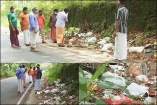 dumping of waste  Protest against dumping of waste  പുതുപ്പടി-ഊന്നുകൽ  തള്ളുന്നതില്‍ പ്രതിഷേധം  എറണാകുളം