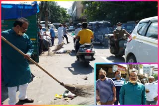 narendra chawla runs cleanliness campaign in janakpuri