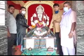 Ganesh Chaturthi celebrated in Ganesh temple of Modinagar