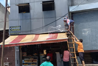 Fire in sweet shop in Sonipat