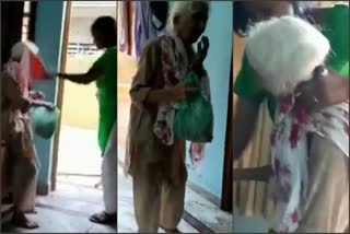 Mother-in-law was beaten up a lot for working at home, grand children made the video viral sonipat